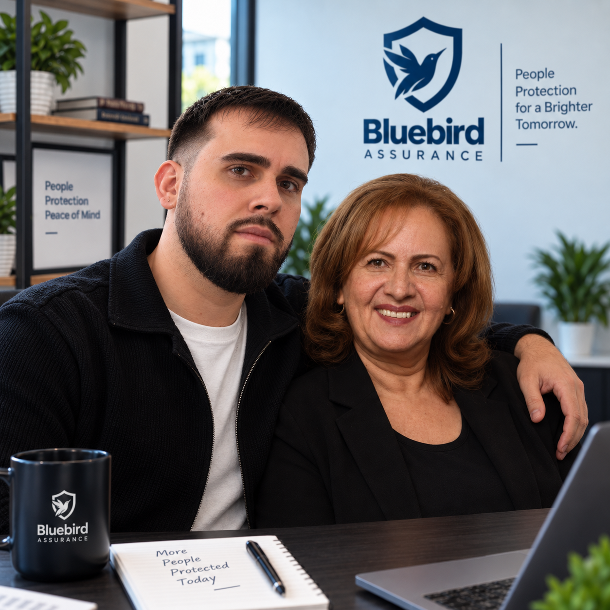 Mathew Cordeiro with his mother
